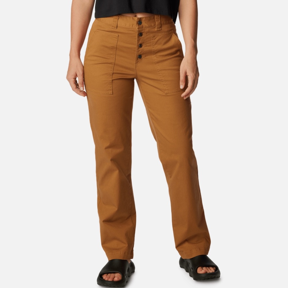 COLUMBIA Holly Hideaway Camel Brown/Straight Leg Pants Size 10R NWT